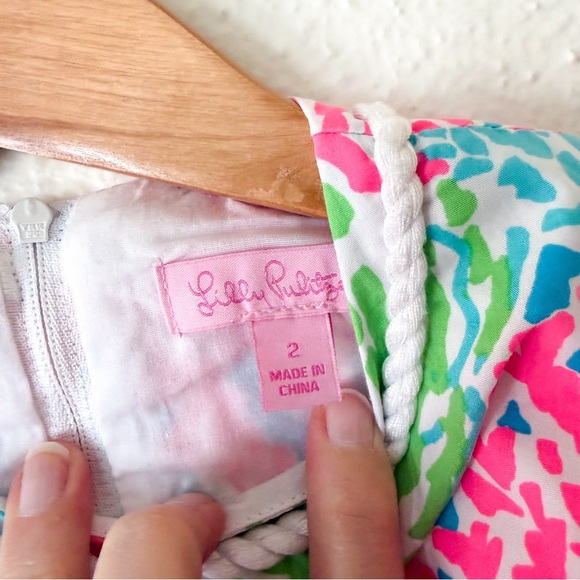 Lilly Pulitzer Toddler Girls Let's Cha Cha Shift Dress, sz 2T - Picture 6 of 8
